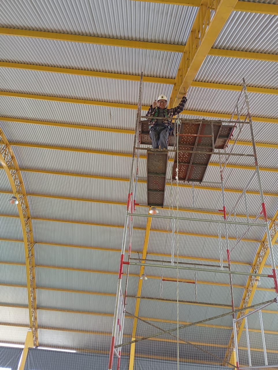 Estrutura metálica de grande cobertura